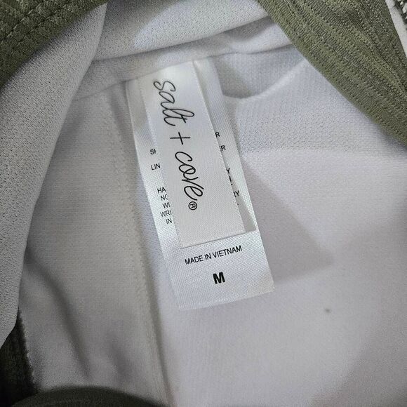 3/$15 Salt + Cove Ribbed Bikini Top in Olive Green Size Medium - Picture 4 of 6